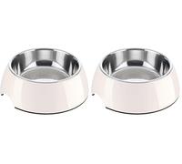 Hunter - Comedero De Melamina 700Ml Blanco (Paquete de 2)