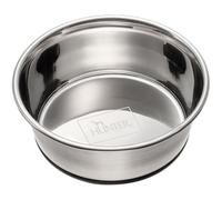 Hunter Comida Acero Inoxidable, L 1100 ml | Acero inoxidable, borde de silicona en la base, fácil de limpiar y apto para lavavajillas, color: plateado, tamaño: 1100 ml