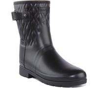 HUNTER Con Ref. Corto Versión Mujer Acolchado Botas de Agua Negro Talla UK 3-8