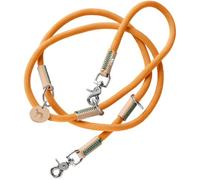 HUNTER Correa Ajustable para Perros Malia, Color: Albaricoque/Natural, Cuerda Flexible y Piel Resistente, Ajustable en 3 Posiciones, Ligera, Resistente, Aspecto Moderno, Fabricado en Alemania, tamaño