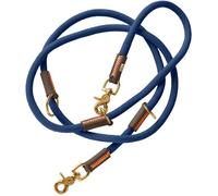 HUNTER Correa Ajustable para Perros Malia, Color: Azul Oscuro/marrón Oscuro, Cuerda Flexible y Piel Resistente, Ajustable en 3 Posiciones, Ligera, Resistente, Aspecto Moderno, Fabricado en Alemania