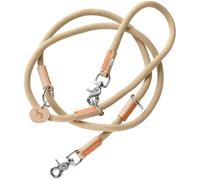 HUNTER Correa Ajustable para Perros Malia, Color: Beige/Natural, Cuerda Flexible y Piel Resistente, Ajustable en 3 Posiciones, Ligera, Resistente, Aspecto Moderno, Fabricado en Alemania, tamaño: 10