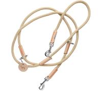 HUNTER Correa ajustable para perros Malia, color: beige/natural, cuerda flexible y piel resistente, ajustable en 3 posiciones, ligera, resistente, aspecto moderno, fabricado en Alemania, tamaño: 8/200