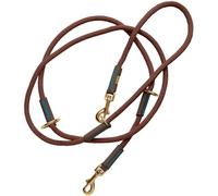 HUNTER Correa Ajustable para Perros Malia, Color: marrón Chocolate/marrón Oscuro, Cuerda Flexible y Piel Resistente, Ajustable en 3 Posiciones, Ligera, Resistente, Aspecto Moderno, Fabricado en