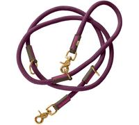 HUNTER Correa ajustable para perros Malia, color: morado/marrón oscuro, cuerda flexible y piel resistente, ajustable en 3 posiciones, ligera, resistente, aspecto moderno, fabricado en Alemania, tamaño