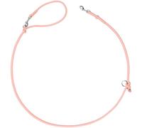 HUNTER Correa Ajustable para Perros Soho Round Mini, Color Rosa Claro, Piel de Vacuno, Ajustable en 3 Posiciones, Suave y Flexible, Ligera y Resistente, para Perros pequeños y Cachorros, Fabricado en