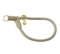 Hunter Cuello de Doma Malibu de rocío con núcleo de Poliamida, Cuello de Entrenamiento Ajustable sin Niveles con Anillo de Parada y Tapas de Piel sintética para el día a día y el Entrenamiento, Color