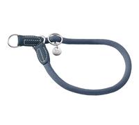 Hunter Cuello de Doma Malibu de rocío con núcleo de Poliamida, Cuello de Entrenamiento Ajustable sin Niveles con Anillo de Parada y Tapas de Piel sintética para el día a día y el Entrenamiento, Color