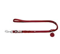 HUNTER Cuerda Ajustable de Piel Trenzada Resistente y Suave, 1,8 x 200 cm, Color Rojo