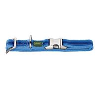 HUNTER Davao ALU-Strong Collar para Perros Nylon Cierre de Aluminio Rayas L Azul