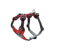 Hunter Divo - Arnés para Perro XS, 34-47 cm, Color Rojo y Gris