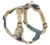Hunter Divo Camouflage - Arnés para Perro | Nailon, ergonómico, 5 posiciones, estilo camuflaje, color beige, XC