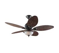 Hunter Fan 24457 Caribbean Breeze - Ventilador de techo con luz bronce curtido