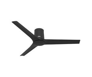 Hunter Fan Company 52693 - Ventilador de techo de 132 cm / 52 pulgadas Athens mate negro con mando a distancia de mano, operación de verano/invierno, modelo 52693