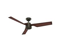 Hunter Fan, Ventilador de Techo con Mando de pared para Interiores y Exteriores, Cabo Frio, 3 Aspas Reversibles, Color Bronce, 132 cm, Ideal para Verano e Invierno, Modelo 50635