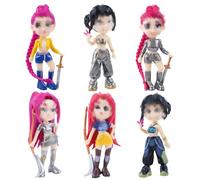 Hunter Figuras Niños Juguetes Set - K Pop Singer Minifiguren Anime Muñecas Dibujos Animados Figuras Coleccionables Anime Merch para Fans Niños Niñas Regalos para Decoración de Mesa Fiesta Navidad