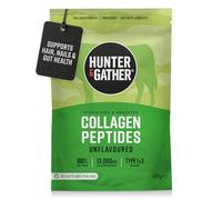 Hunter & Gather Colágeno en Polvo 400g - Péptidos de Colágeno Bovino Hidrolizado Sin Sabor para Cabello, Piel, Uñas y Músculos (Envase 100% Reciclable)