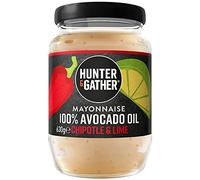 Hunter & Gather Mayonesa de Aceite de Aguacate | Chipotle y Lima 630g | Hecha con Aceite de Aguacate Puro y Yema de Huevo de Granja Británica | Paleo, Keto, Sin Azúcar y Sin Gluten