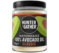 Hunter & Gather Mayonesa de Aceite de Aguacate | Clásico 250g | Hecha con Aceite de Aguacate Puro y Yema de Huevo de Granja Británica | Paleo, Keto, Sin Azúcar y Sin Gluten