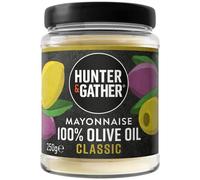 Hunter & Gather Mayonesa de Aceite de Oliva 250g | Hecha con Yema de Huevo Campero Británico | Mayonesa Paleo, Keto, Libre de Azúcar y Gluten | Libre de Saborizantes Artificiales