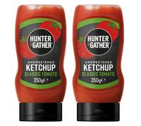 Hunter & Gather Salsa de ketchup sin azúcar | 2 x 350 g de ketchup clásico Ketchup Keto, paleo, baja en carbohidratos y vegana | Libre de azúcar añadido y edulcorantes