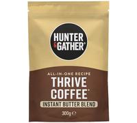 Hunter & Gather Thrive Coffee 300g - Café Bulletproof instantáneo todo en uno | Con MCT en polvo ecológico, mantequilla de vacas alimentadas con pasto y café Arábica | Keto | Sin micotoxinas