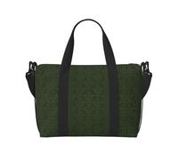 Hunter Green - Bolsa de lona con estampado de pétalos florales, bolsa de hombro portátil, adecuada para fitness, viajes, etc.