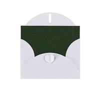 Hunter Green Floral Petals Pattern Printing Holiday Love Buckle Pearl Paper Bulk con sobres, tarjetas de felicitación, pensando en ti, 4 x 6 pulgadas