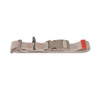 Hunter Habana - Collar para perro, color gris, con revestimiento de plástico, ajustable sin niveles, cierre de clic, duradero, resistente a la intemperie, fácil de limpiar, aspecto metálico, talla: XL