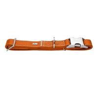 Hunter Halsung Cannes ALU-Strong | Piel de napa de vacuno, suave, noble, elegante, ajustable sin niveles, con llavero, color naranja, talla L