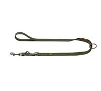 Hunter Havanna Mini - Correa Ajustable para Perros, Color Verde/Naranja, Revestimiento de plástico, 3 Posiciones, Duradera, Resistente a la Intemperie, fácil de Limpiar, Aspecto metálico, tamaño: 15