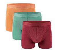 Hunter&Hawks Men's 3 Pack Bamboo Boxers, S-6XL, Soft Antibacterial and Breathable Underwear, Mens Cool Dry Boxer Shorts, Anti Chafing Trunks, Multi-Colour Pack