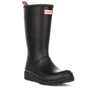 HUNTER Jugar sin Cierres Alto Cómodo Para Lluvia Botas Agua Mujer Negro GB 3-8