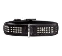 HUNTER Juliet Watch, Negro, Extra-Large | Piel sintética con diamantes de imitación con purpurina, color: negro, tamaño: 60 (M-L)