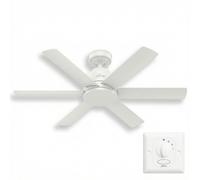 Hunter Kennicott Ventilador De Techo Blanco 112 cm Con Interruptor De Pared