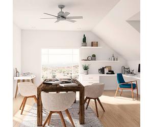 Hunter Kennicott ventilador de techo plata mate