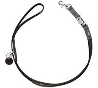 HUNTER LEMVIG - Correa Ajustable para Perros, Color Negro/Gris Piedra, Piel, Ajustable en 3 Posiciones, Resistente y Resistente, cómoda, Elegante y Moderna, Fabricada en Alemania, tamaño: 15/200
