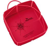 Hunter List Cuenco de Viaje Plegable de Silicona, 15 x 12 x 5 cm, Color Rojo