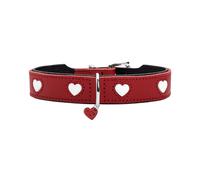Hunter Love Collar de Cuero rojo para perros