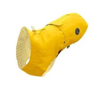 HUNTER Milford Chubasquero para Perro, Amarillo, Resistente al Agua y Viento, cinturón Abdominal Ajustable con Velcro, presillas elásticas para Ajuste Seguro, óptimo para arnés, Talla: 80