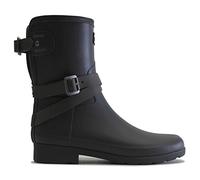Hunter Mujer Refined Back Adjustable Ankle Strap Rubber Black Bitter Chocolate Botas 40-41 EU