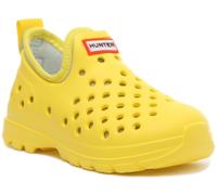 HUNTER Niños Original Ligero Goma Exterior Unisex Zapatos en Amarillo GB 5-11