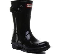 HUNTER Original Corto Brillo Mujer Botas en Negro Ru 3-9