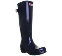 HUNTER Original Espalda Adj G Alto Brillo Mujer Botas En Azul Marino GB 3 -