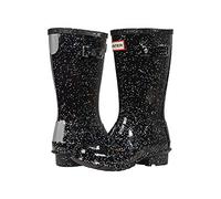HUNTER Original Kids Giant Glitter Wellington Boots, Botas Unisex Adulto, Negro, 36 EU