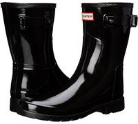 Hunter Original Refined Short Gloss, Botas de Agua Mujer, Negro (Black), 40 EU