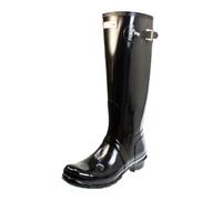 Hunter tall Gloss W23616 - Botas altas para mujer, Negro, 38