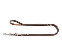 Hunter Porto - Correa Ajustable para Perros, Piel, ecológica, sostenible, 2,0/200 cm, Color marrón Oscuro y marrón