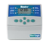 Hunter Programador de Riego Interior de 4 Estaciones, Eco-Logic ELC-401i, 230 VCA, Color Off-White