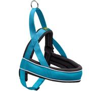 HUNTER RACING - Arnés noruego para perros, nailon, reflectante, apto para abrigos, azul,S-M,52 - 62 cm